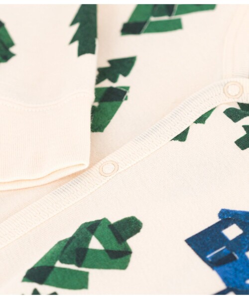 PETIT BATEAU(プチバトー)の「プリント足なしロンパース(ロンパース・キッズ・ブルー/ホワイト系その他・6MONTH/3MONTH/12MONTH)」の9枚目の写真