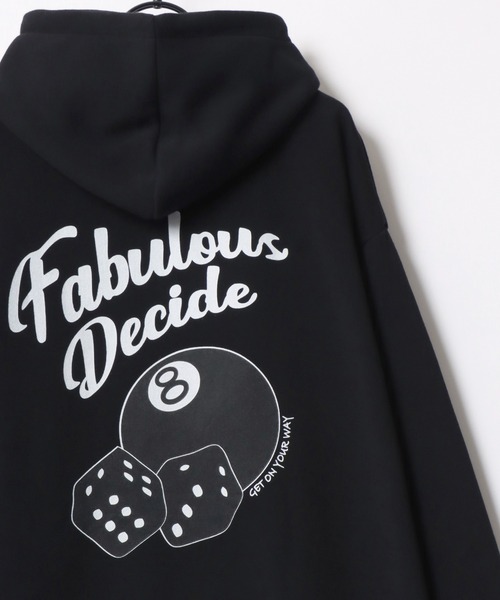 Lazar(ラザル)の「Lazar 別注 Ball & Dice Hoodie/オーバーサイズ 裏起毛 ワンポイント刺繍 バックプリント スウェット パーカー フーディー/長袖 トップス プルオーバー/レディース メンズ(パーカー・メンズ・グレー系その他2/ブラック/ブラック系その他3/ホワイト系その他2/グレー系その他/グレー系その他3/ホワイト系その他3/ホワイト系その他/ホワイト/アッシュグレー/ブラック系その他/ブラック系その他2/グレー系その他5/グレー系その他4/ホワイト系その他5/ホワイト系その他4/ブラック系その他5/ブラック系その他4・LL/M/L)」の12枚目の写真
