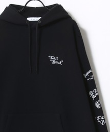 Lazar 別注 Ball ＆ Dice Hoodie/オーバーサイズ 裏起毛 ワンポイント刺繍 バックプリント スウェット パーカー フーディー/長袖 トップス プルオーバー/レディース メンズ