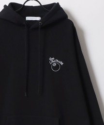 Lazar 別注 Ball ＆ Dice Hoodie/オーバーサイズ 裏起毛 ワンポイント刺繍 バックプリント スウェット パーカー フーディー/長袖 トップス プルオーバー/レディース メンズ