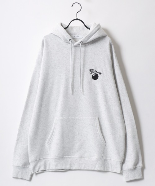 Lazar(ラザル)の「Lazar 別注 Ball & Dice Hoodie/オーバーサイズ 裏起毛 ワンポイント刺繍 バックプリント スウェット パーカー フーディー/長袖 トップス プルオーバー/レディース メンズ(パーカー・メンズ・グレー系その他2/ブラック/ブラック系その他3/ホワイト系その他2/グレー系その他/グレー系その他3/ホワイト系その他3/ホワイト系その他/ホワイト/アッシュグレー/ブラック系その他/ブラック系その他2/グレー系その他5/グレー系その他4/ホワイト系その他5/ホワイト系その他4/ブラック系その他5/ブラック系その他4・LL/M/L)」の22枚目の写真