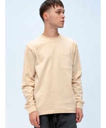 S＆SONS (エスアンドサンズ) 綿100％ ベビーウェイト ポケット付き 長袖 Tシャツ メンズ レディース