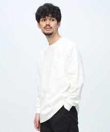 S＆SONS（エスアンドサンズ）の「オールマイTシャツ 綿100％ ベビーウェイト ポケット付き 長袖 Tシャツ（Tシャツ/カットソー）」