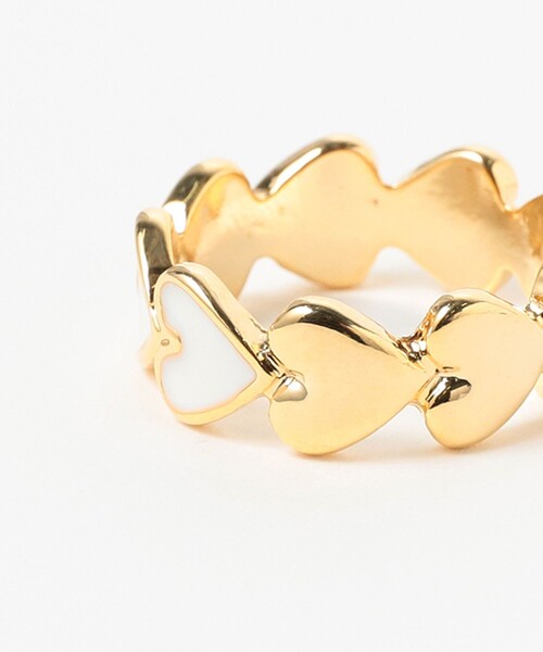 Ray BEAMS（レイビームス）の「Ray BEAMS / エポライン ハート リング（リング・レディース・レッド/ホワイト・ONE SIZE）」の4枚目の写真