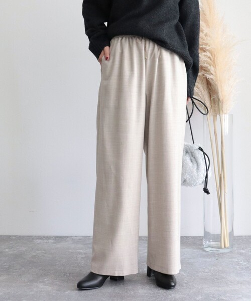 fredy emue（フレディエミュ）の「ウール混イージーパンツ（その他パンツ・レディース・ブラック/ベージュ/ブラック系その他3・36/38）」の10枚目の写真