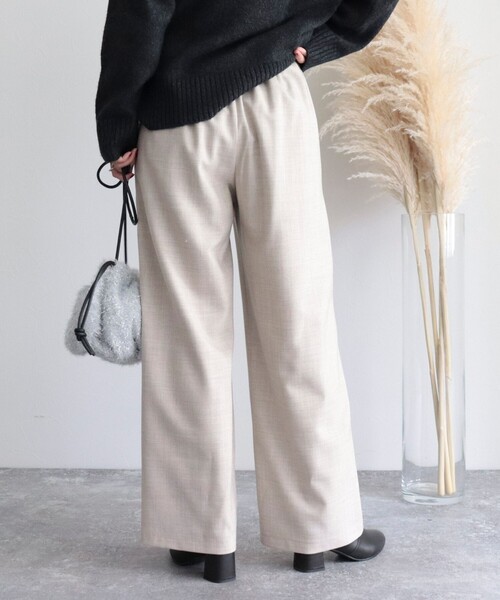 fredy emue（フレディエミュ）の「ウール混イージーパンツ（その他パンツ・レディース・ブラック/ベージュ/ブラック系その他3・36/38）」の13枚目の写真