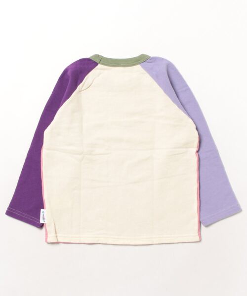 JIPPON（ジポン）の「クレイジーラグラントレーナー/日本製（90～140cm）（スウェット・キッズ・チャコール/オフホワイト/ライトピンク・90/95/100/110/120/130/140）」の11枚目の写真