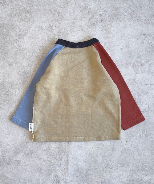 JIPPON（ジポン）の「クレイジーラグラントレーナー/日本製（90～140cm）（スウェット・キッズ・チャコール/オフホワイト/ライトピンク・90/95/100/110/120/130/140）」の5枚目の写真