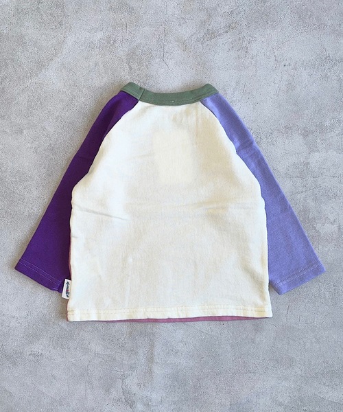 JIPPON（ジポン）の「クレイジーラグラントレーナー/日本製（90～140cm）（スウェット・キッズ・チャコール/オフホワイト/ライトピンク・90/95/100/110/120/130/140）」の7枚目の写真