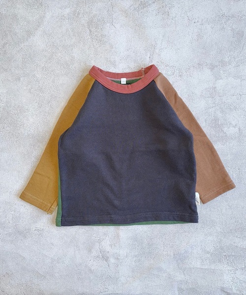 JIPPON（ジポン）の「クレイジーラグラントレーナー/日本製（90～140cm）（スウェット・キッズ・チャコール/オフホワイト/ライトピンク・90/95/100/110/120/130/140）」の8枚目の写真