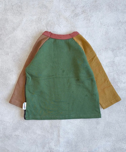 JIPPON（ジポン）の「クレイジーラグラントレーナー/日本製（90～140cm）（スウェット・キッズ・チャコール/オフホワイト/ライトピンク・90/95/100/110/120/130/140）」の9枚目の写真