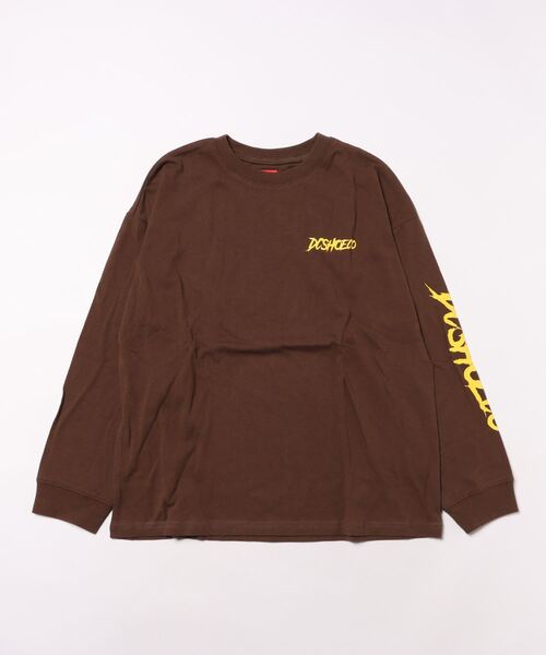 DC SHOES（ディーシーシューズ）の「23 KD SKULL LS/DCキッズ袖プリント長袖ロンT（Tシャツ/カットソー・キッズ・ホワイト/ブラック/ブラウン・140/150/160/130/120）」の3枚目の写真