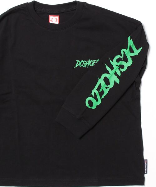 DC SHOES（ディーシーシューズ）の「23 KD SKULL LS/DCキッズ袖プリント長袖ロンT（Tシャツ/カットソー・キッズ・ホワイト/ブラック/ブラウン・140/150/160/130/120）」の11枚目の写真