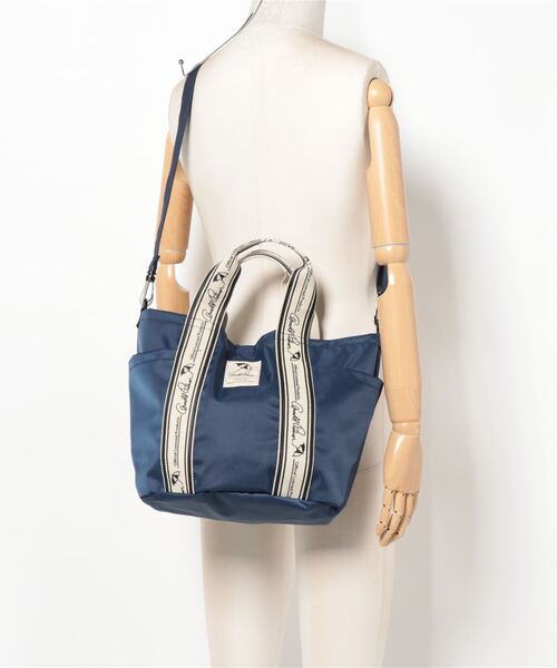 Arnold Palmer（アーノルドパーマー）の「ロゴテープ 2WAY バッグ（トートバッグ・レディース・ネイビー/ブラック・F）」の13枚目の写真