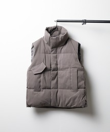 G.NINE（ジーナイン）の「『Lilamusant(リラミュゾン)』 スタンドカラーボリューム中綿ベスト　フェイクダウン　オーバーサイズ（ダウンベスト）」