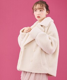 couture brooch | 【今年らしい着こなしに】プードルライクボアジャケット(ブルゾン)