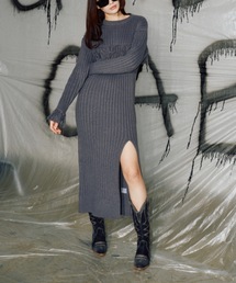 GAB GAB（ガブガブ）の「フリンジニットワンピース（ワンピース）」