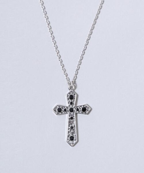 Figments（フィグメンツ）の「クロスチャームネックレス（ネックレス・レディース・シルバー/ブラック・FREE）」の21枚目の写真