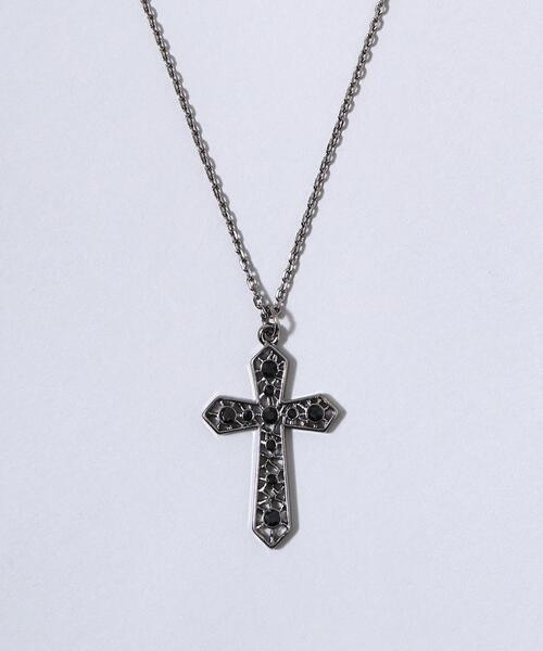 Figments（フィグメンツ）の「クロスチャームネックレス（ネックレス・レディース・シルバー/ブラック・FREE）」の22枚目の写真