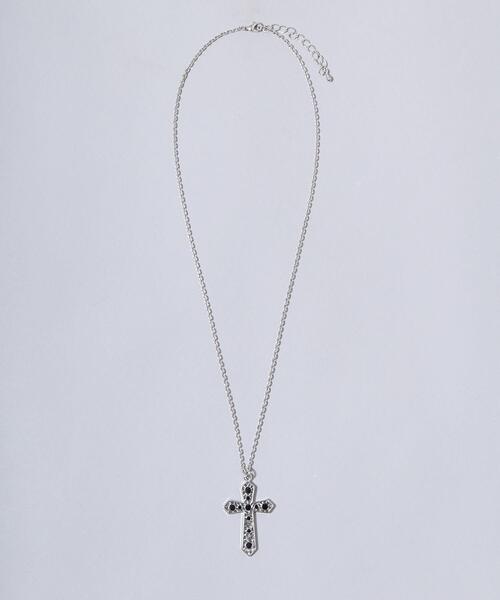 Figments（フィグメンツ）の「クロスチャームネックレス（ネックレス・レディース・シルバー/ブラック・FREE）」の16枚目の写真