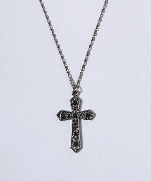 Figments（フィグメンツ）の「クロスチャームネックレス（ネックレス・レディース・シルバー/ブラック・FREE）」の10枚目の写真
