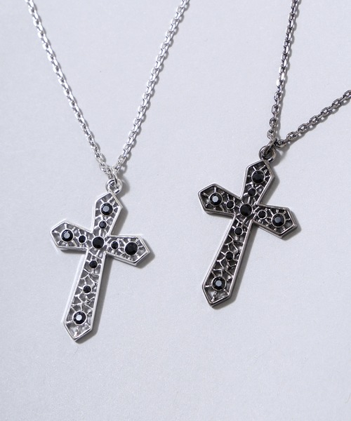 Figments（フィグメンツ）の「クロスチャームネックレス（ネックレス・レディース・シルバー/ブラック・FREE）」の11枚目の写真