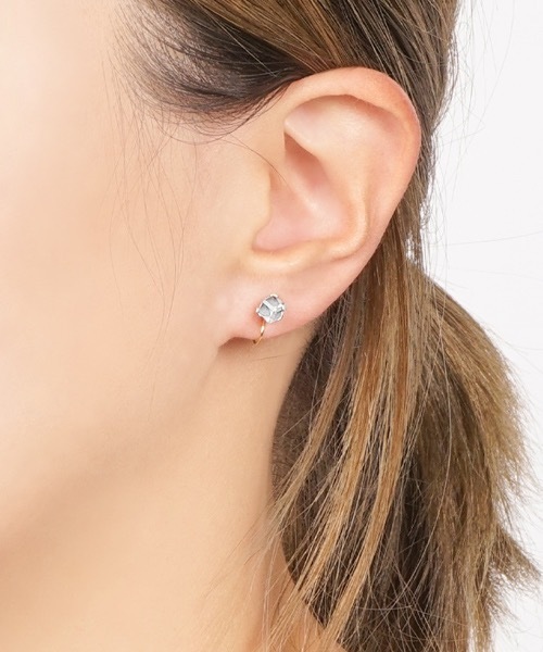 itam（アイタム）の「【itam】アイタム/ ノンホールピアス/ 金属アレルギー対応イヤリング（イヤリング・レディース・ブラック/ブルー/ピンク/ホワイト/ベージュ・FREE）」の8枚目の写真