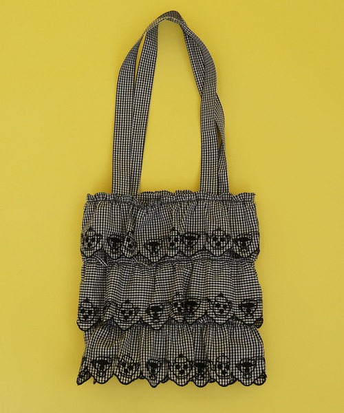 didizizi（ディディジジ）の「ティータイムレースフリルバッグ（トートバッグ・レディース・その他/ブラック/ホワイト・FREE）」の15枚目の写真