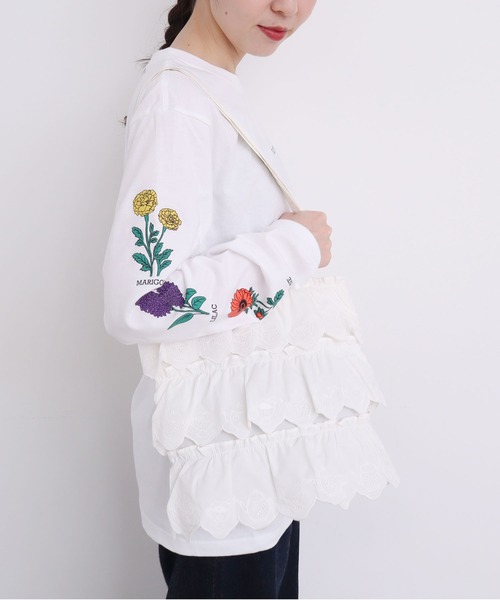 didizizi（ディディジジ）の「ティータイムレースフリルバッグ（トートバッグ・レディース・その他/ブラック/ホワイト・FREE）」の21枚目の写真