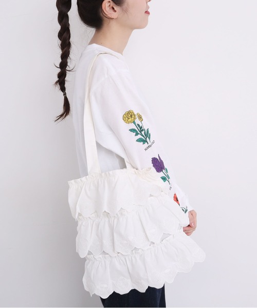 didizizi（ディディジジ）の「ティータイムレースフリルバッグ（トートバッグ・レディース・その他/ブラック/ホワイト・FREE）」の22枚目の写真