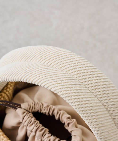 BEARDSLEY（ビアズリー）の「ミニカゴマルチ２WAY巾着バケツバック（トートバッグ・レディース・ホワイト/ブラック・FREE）」の7枚目の写真