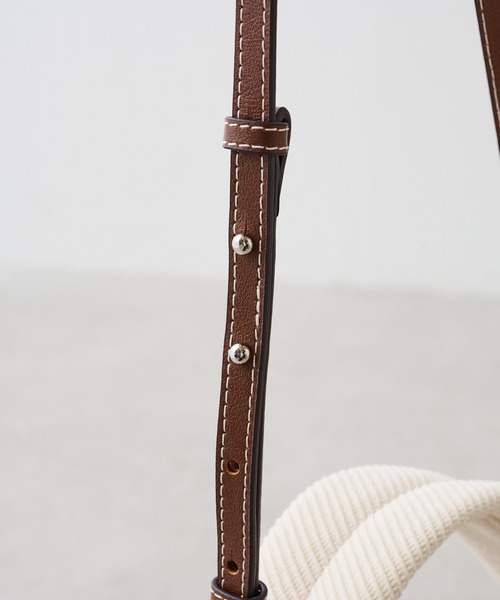 BEARDSLEY（ビアズリー）の「ミニカゴマルチ２WAY巾着バケツバック（トートバッグ・レディース・ホワイト/ブラック・FREE）」の13枚目の写真