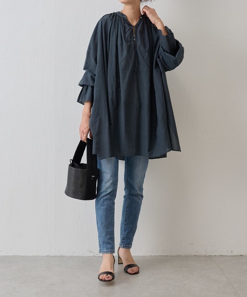 BEARDSLEY（ビアズリー）の「ミニカゴマルチ２WAY巾着バケツバック（トートバッグ・レディース・ホワイト/ブラック・FREE）」の21枚目の写真