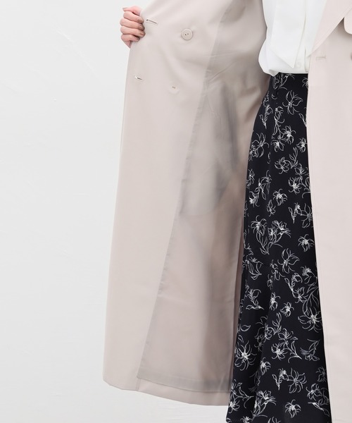 Honeys（ハニーズ）の「撥水加工トレンチコート（トレンチコート・レディース・ネイビー/ダークベージュ/ピンク系その他/ライトベージュ・S/M/L/LL/3L）」の6枚目の写真