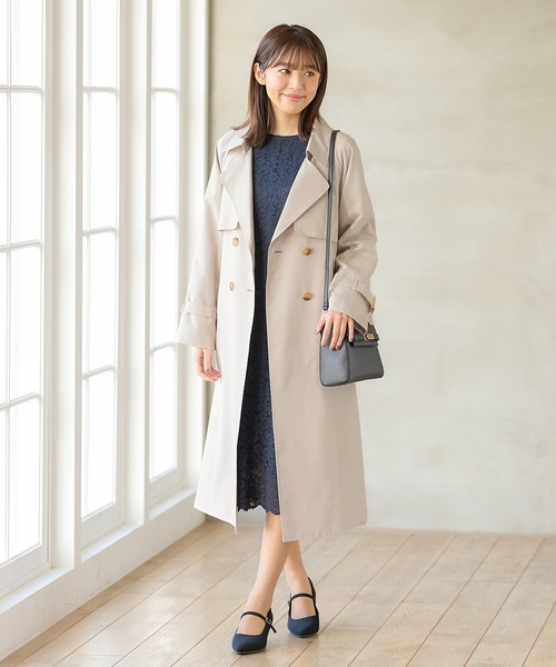 未使用級美品✨　LOVELESS トレンチコート　ハニーベージュ　ベルト レイヤードライトトレンチコート(コート)｜LOVELESS(ラブレス)の