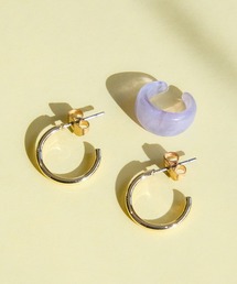 BUTTON＆CUFFLINKS（ボタンアンドカフリンクス）の「BUTTON＆CUFFLINKS　ボタンアンドカフリンクス：フープピアス×イヤーカフ（イヤーカフ）」