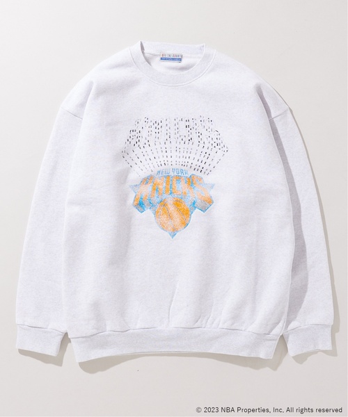 NBA（エヌビーエー）の「Off The Court by NBA / オフ・ザ・コート バイ NBA 別注プリントスウェット（スウェット・メンズ・アイボリー/コバルトブルー/グレー/ライトグレー/ブラックミックス/ブラック系その他/オレンジ/ブラック・LARGE/MEDIUM）」の6枚目の写真