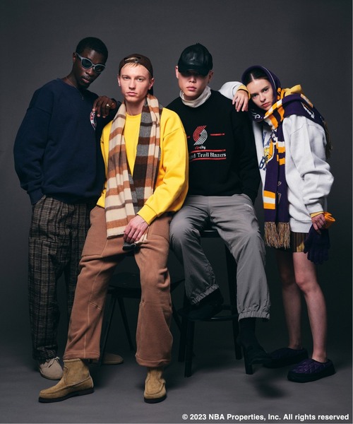 NBA（エヌビーエー）の「Off The Court by NBA / オフ・ザ・コート バイ NBA 別注プリントスウェット（スウェット・メンズ・アイボリー/コバルトブルー/グレー/ライトグレー/ブラックミックス/ブラック系その他/オレンジ/ブラック・LARGE/MEDIUM）」の18枚目の写真