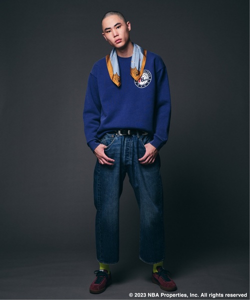 NBA（エヌビーエー）の「Off The Court by NBA / オフ・ザ・コート バイ NBA 別注プリントスウェット（スウェット・メンズ・アイボリー/コバルトブルー/グレー/ライトグレー/ブラックミックス/ブラック系その他/オレンジ/ブラック・LARGE/MEDIUM）」の19枚目の写真