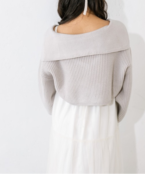 OLIVE des OLIVE（オリーブデオリーブ）の「チュールキャミ×ニットセットワンピ　1041090010（ワンピース・レディース・ミント/チャコールグレー/オフホワイト・FREE）」の11枚目の写真