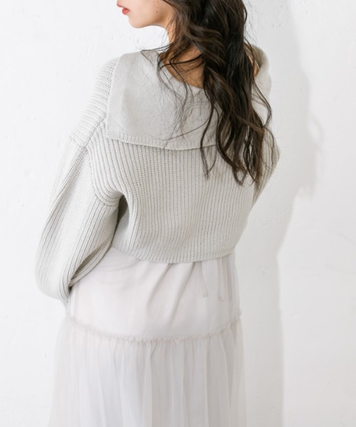 OLIVE des OLIVE（オリーブデオリーブ）の「チュールキャミ×ニットセットワンピ　1041090010（ワンピース・レディース・ミント/チャコールグレー/オフホワイト・FREE）」の18枚目の写真