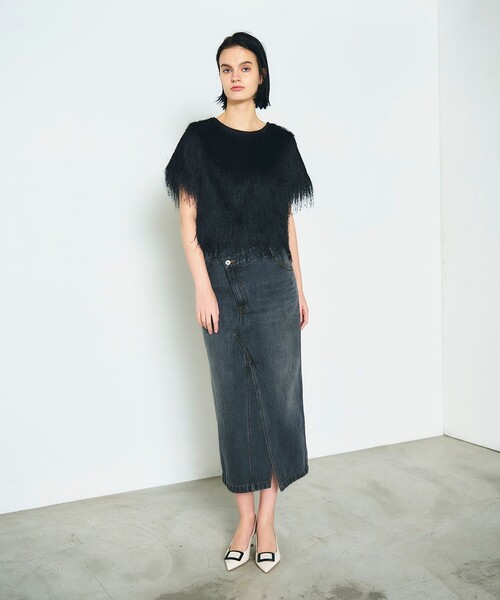 【セール】タイトデニムスカート（デニムスカート）｜GRACE CONTINENTAL（グレースコンチネンタル）