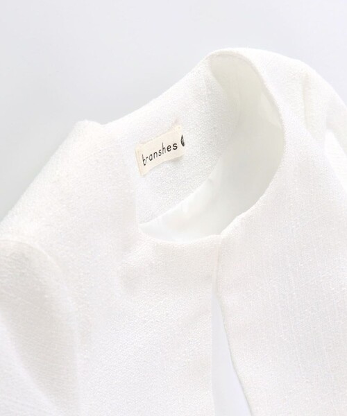 BRANSHES（ブランシェス）の「【フォーマル】ブークレジャケット（その他アウター・キッズ・オフホワイト/ネイビー・130/120/110）」の8枚目の写真