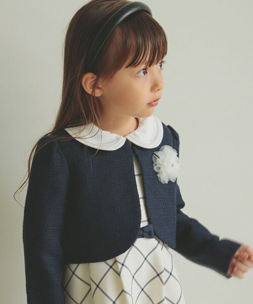 BRANSHES（ブランシェス）の「【フォーマル】ブークレジャケット（その他アウター・キッズ・オフホワイト/ネイビー・130/120/110）」の17枚目の写真