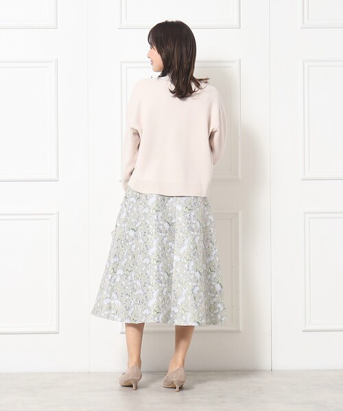 couture brooch(クチュールブローチ)の「◆【2024春新作】パール調トリミングカーディガン(カーディガン/ボレロ・レディース・アイボリー/ブラック/ピンク・42/38)」の7枚目の写真