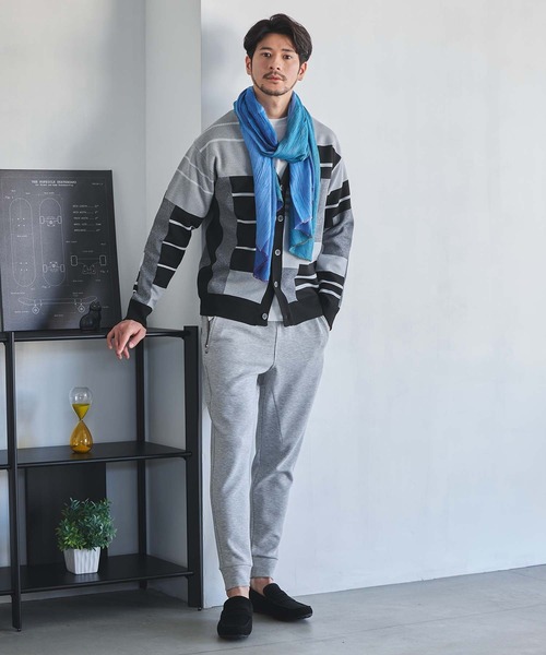 UNION STATION(ユニオンステーション)の「パネルモチーフ ジャガードニットカーデ(カーディガン/ボレロ・メンズ・ブラック/ベージュ・M/L/LL)」の9枚目の写真