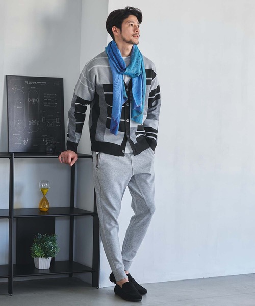 UNION STATION(ユニオンステーション)の「パネルモチーフ ジャガードニットカーデ(カーディガン/ボレロ・メンズ・ブラック/ベージュ・M/L/LL)」の10枚目の写真