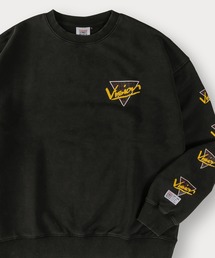 【VISION STREET WEAR/ヴィジョンストリートウェア】スノーウォッシュ加工ヴィンテージスウェット/ビッグシルエット