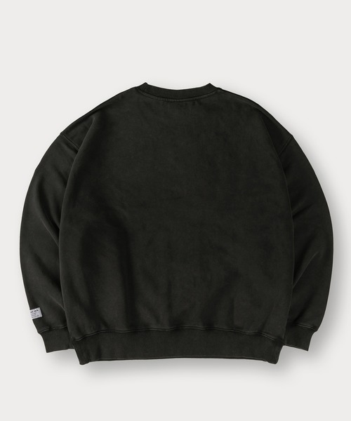 VISION STREET WEAR（ヴィジョンストリートウェア）の「【VISION STREET WEAR/ヴィジョンストリートウェア】スノーウォッシュ加工ヴィンテージスウェット/ビッグシルエット（スウェット・メンズ・ブラック/ブラック系その他2/ブラック系その他・XL/L/M）」の5枚目の写真