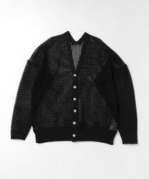 ヌコsulvam サルバム ウールメッシュカーディガン バーガンディー ヌコ様専用sulvam サルバム ウールメッシュカーディガン バー